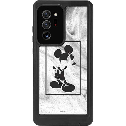 Disney Mickey Mouse Shape on Marble Galaxy Note20 Ultra 5G Waterproof Case